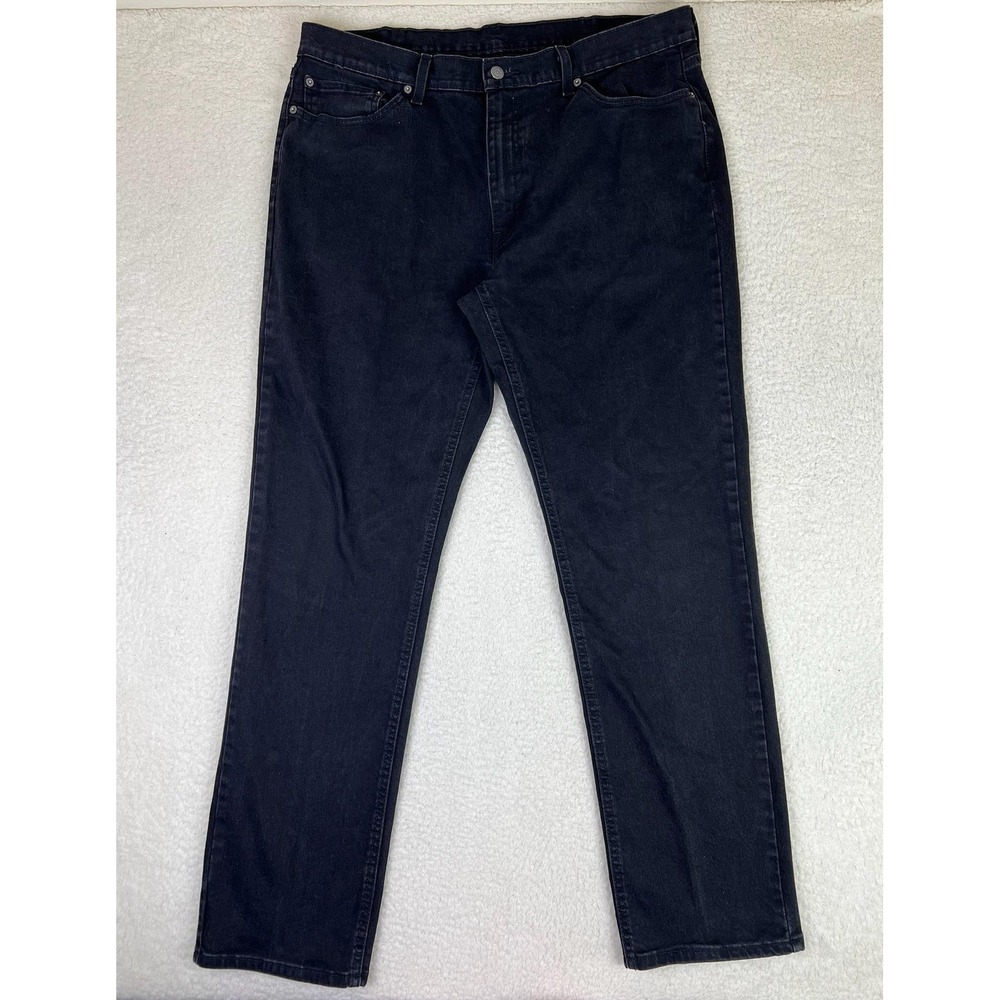 Levis 541 Athletic Taper Jeans Mens 38x34 Black Stretch Denim Pants Dark Wash